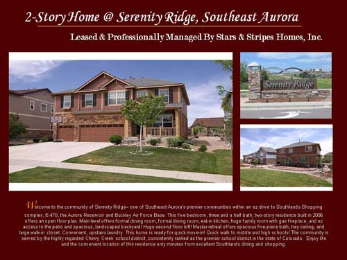Serenity Ridge Flyer